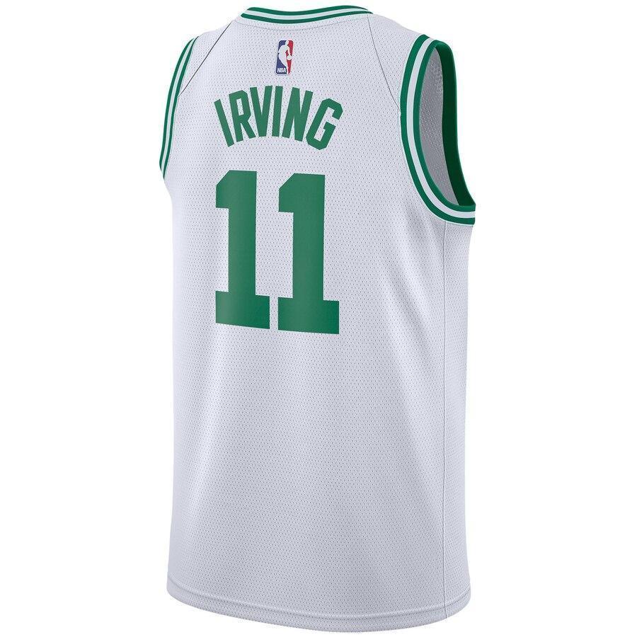 Men s Nike Kyrie Irving White Boston Celtics Swingman Sponsor Patch Je gosskamenrider