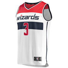Load image into Gallery viewer, Men's Fanatics Branded Bradley Beal White Washington Wizards Fast Break Replica Jersey  Association Edition  White