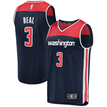 Load image into Gallery viewer, Youth Fanatics Branded Bradley Beal Navy Washington Wizards Fast Break Replica Jersey  Statement Edition Navy