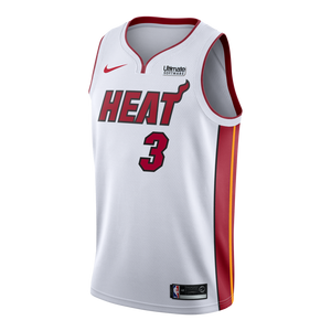 Dwyane Wade Nike Miami Heat Association White Swingman Jersey  White