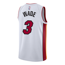 Load image into Gallery viewer, Dwyane Wade Nike Miami Heat Association White Swingman Jersey  White