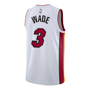 Dwyane Wade Nike Miami Heat Association White Swingman Jersey  White