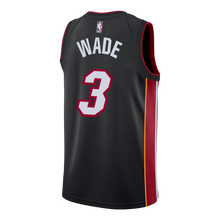 Load image into Gallery viewer, Dwyane Wade Nike Miami Heat Icon Black Swingman Jersey  Black