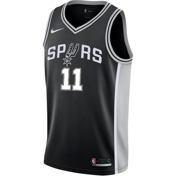 Forbes San Antonio Spurs Men's Nike Custom Personalized Icon Swingman Jersey  Black