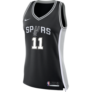 Forbes San Antonio Spurs Women's Nike Custom Personalized Icon Swingman Jersey  Black