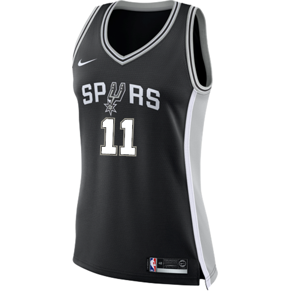 Forbes San Antonio Spurs Women's Nike Custom Personalized Icon Swingman Jersey  Black