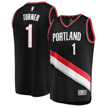 Load image into Gallery viewer, Evan Turner Portland Trail Blazers Fast Break Player Jersey  Icon Edition  Black