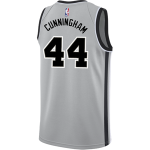 Cunningham San Antonio Spurs Men's Nike  Statement Edition Swingman Personalized Jersey   Grey