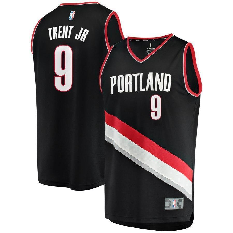 Gary Trent Jr. Portland Trail Blazers Fast Break Jersey – Icon Edition  Black