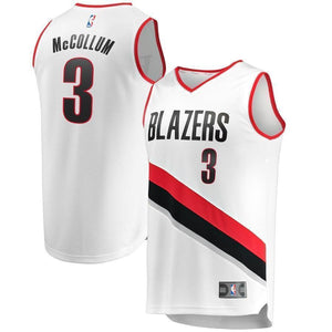 C.J. McCollum Portland Trail Blazers Fast Break Jersey  Association Edition  White