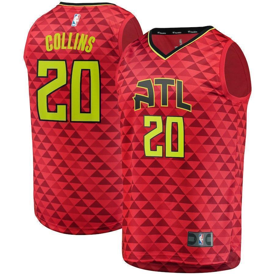 John Collins Atlanta Hawks Break Jersey  Statement Edition  Red