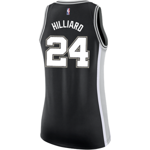 Hilliard San Antonio Spurs Women's Nike Custom Personalized Icon Swingman Jersey  Black