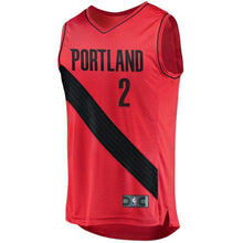 Load image into Gallery viewer, Branded Wade Baldwin IV Portland Trail Blazers Fast Break Jersey – Statement Edition  Red