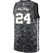 Load image into Gallery viewer, Hilliard San Antonio Spurs Men&#39;s Nike  City Edition Swingman Personalized Jersey  Navy