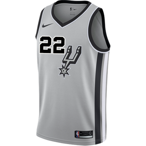 Gay San Antonio Spurs Men's Nike  Statement Edition Swingman Personalized Jersey   Grey