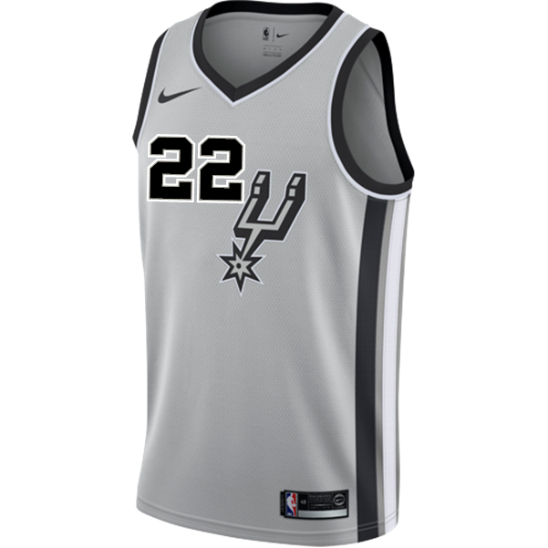 Gay San Antonio Spurs Men's Nike  Statement Edition Swingman Personalized Jersey   Grey