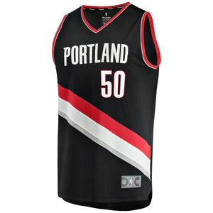 Caleb Swanigan Portland Trail Blazers Fast Break Team Color Player Jersey  Icon Edition  Black