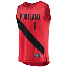 Load image into Gallery viewer, Evan Turner Portland Trail Blazers Fast Break Player Jersey  Statement Edition  Red