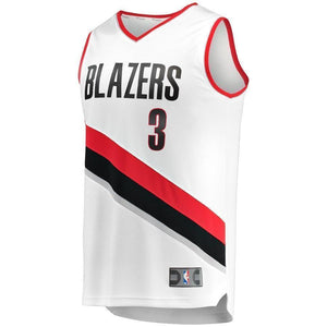 C.J. McCollum Portland Trail Blazers Fast Break Jersey  Association Edition  White