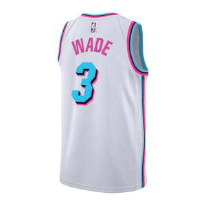 Dwyane Wade Nike Miami Heat Vice Uniform City Edition Swingman Jersey  White