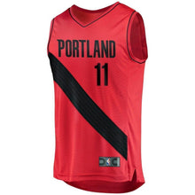 Load image into Gallery viewer, Meyers Leonard Portland Trail Blazers Fast Break Player Jersey  Statement Edition  Red