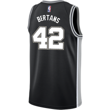 Load image into Gallery viewer, Bertans San Antonio Spurs Men&#39;s Nike Custom Personalized Icon Swingman Jersey  Black