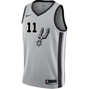 Forbes San Antonio Spurs Men's Nike  Statement Edition Swingman Personalized Jersey   Grey