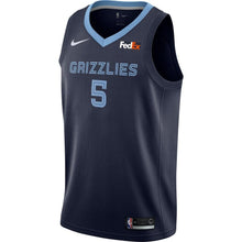 Load image into Gallery viewer, Men's Nike Andrew Harrison Memphis Grizzlies Swingman Sponsor Patch Jersey – Icon Edition  Navy