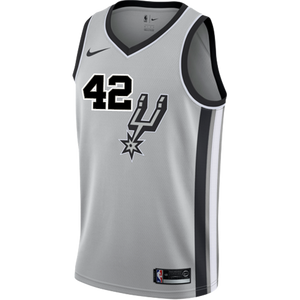 Bertans San Antonio Spurs Men's Nike  Statement Edition Swingman Personalized Jersey   Grey