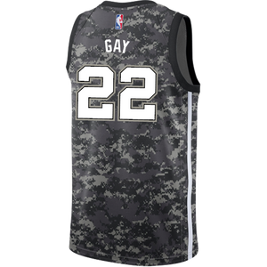 Gay San Antonio Spurs Men's Nike  City Edition Swingman Personalized Jersey  Navy