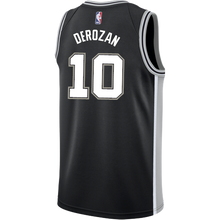 Load image into Gallery viewer, Derozan San Antonio Spurs Men&#39;s Nike Custom Personalized Icon Swingman Jersey  Black