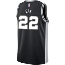 Load image into Gallery viewer, Gay San Antonio Spurs Men&#39;s Nike Custom Personalized Icon Swingman Jersey  Black