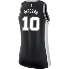 Load image into Gallery viewer, Derozan San Antonio Spurs Women&#39;s Nike Custom Personalized Icon Swingman Jersey  Black