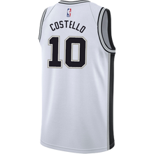 Load image into Gallery viewer, Costello San Antonio Spurs Men&#39;s Nike Custom Personalized Icon Swingman Jersey  White