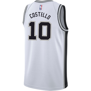 Costello San Antonio Spurs Men's Nike Custom Personalized Icon Swingman Jersey  White