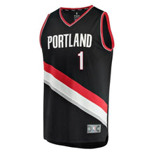 Load image into Gallery viewer, Evan Turner Portland Trail Blazers Fast Break Player Jersey  Icon Edition  Black