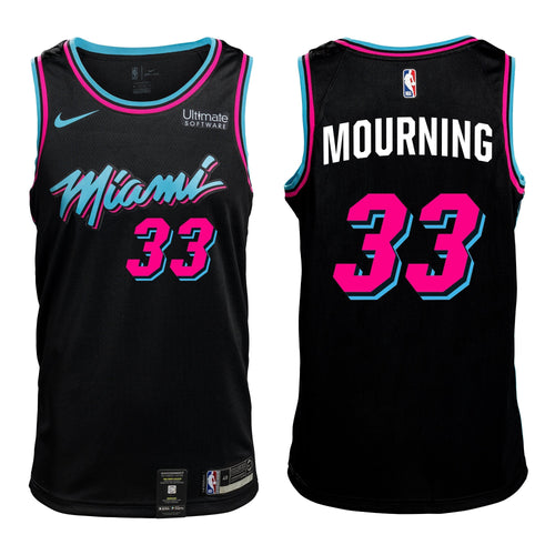 Alonzo Mourning Vice Nights Swingman Jersey  Black