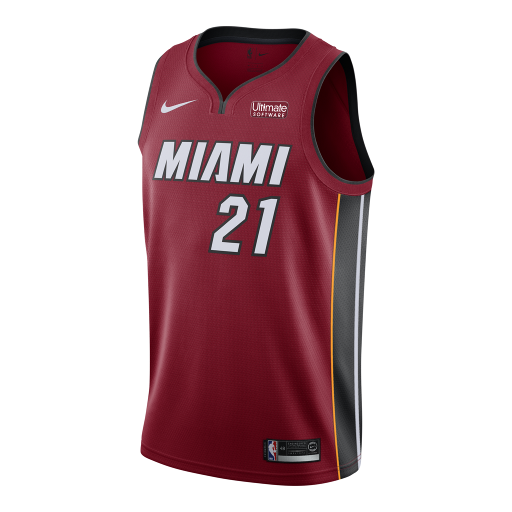 Hassan Whiteside Nike Miami Heat Statement Red Swingman Jersey  Red