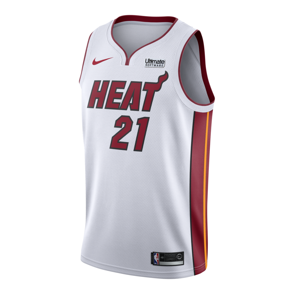 Hassan Whiteside Nike Miami Heat Association White Swingman Jersey  White