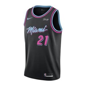 Hassan Whiteside Nike Miami Heat Vice Nights Swingman Jersey  Black