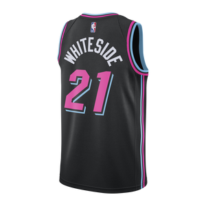 Hassan Whiteside Nike Miami Heat Vice Nights Swingman Jersey  Black