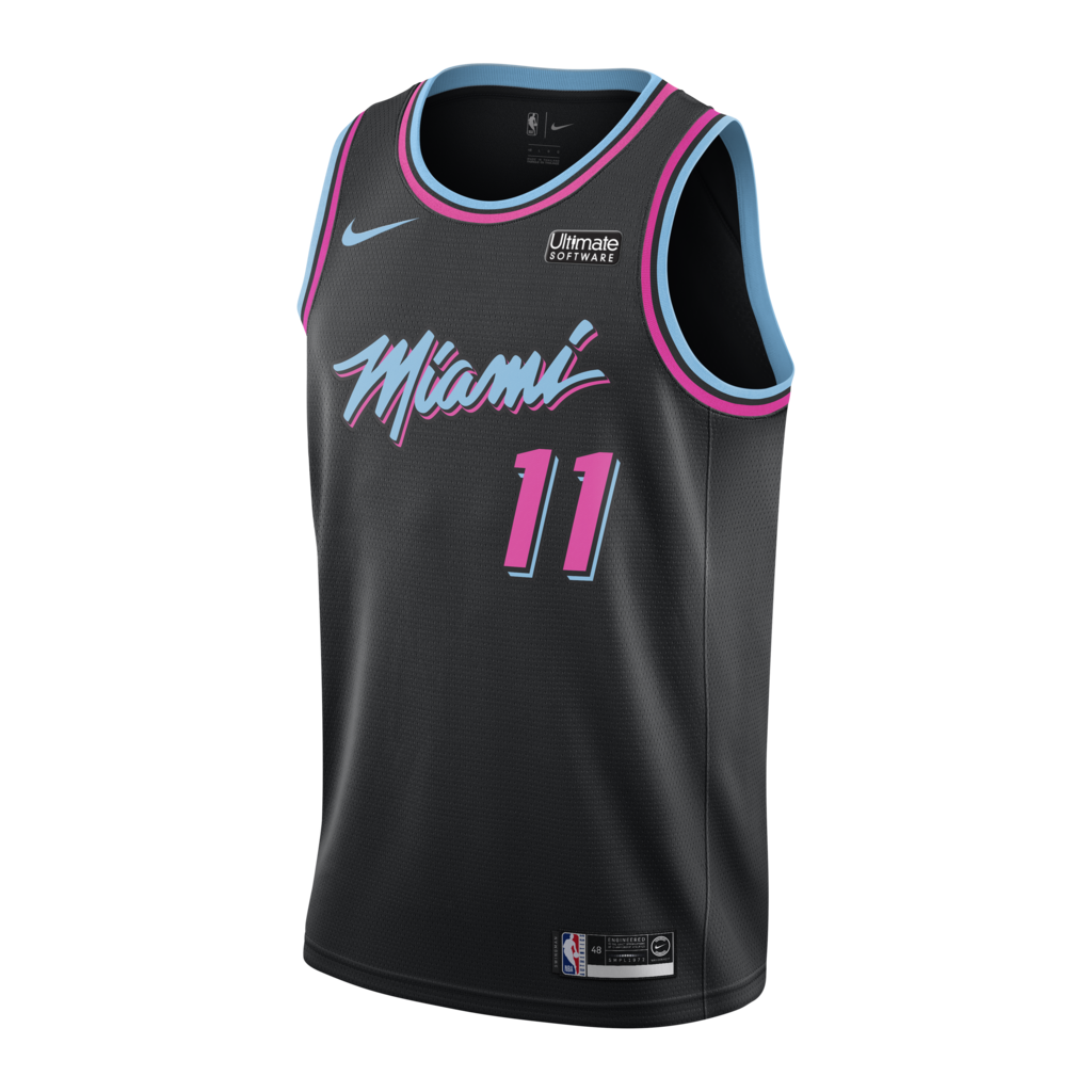 Dion Waiters Nike Miami Heat Vice Nights Swingman Jersey  Black