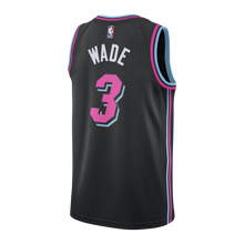 Load image into Gallery viewer, Dwyane Wade Nike Miami Heat Vice Nights Swingman Jersey  Black