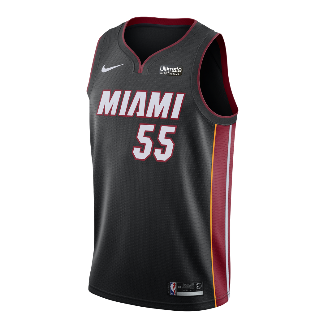 Duncan Robinson Nike Miami Heat Icon Black Swingman Jersey  Black