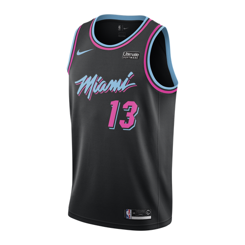 Bam Adebayo Nike Miami Heat Vice Nights Swingman Jersey  Black