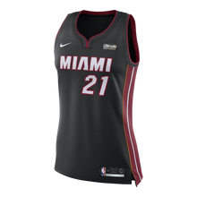 Load image into Gallery viewer, Hassan Whiteside Nike Miami Heat Ladies Icon Black Swingman Jersey  Black