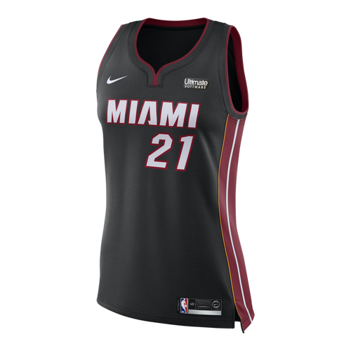 Hassan Whiteside Nike Miami Heat Ladies Icon Black Swingman Jersey  Black