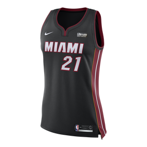 Hassan Whiteside Nike Miami Heat Ladies Icon Black Swingman Jersey  Black