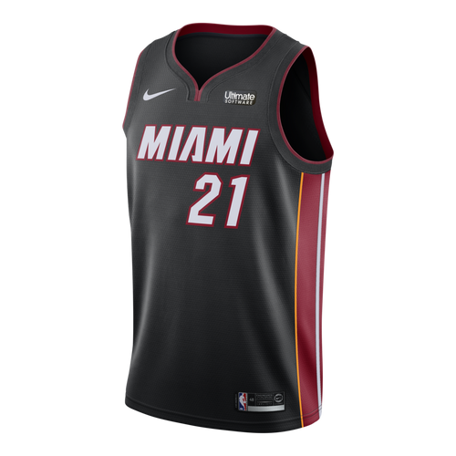 Hassan Whiteside Nike Miami Heat Icon Black Swingman Jersey  Black