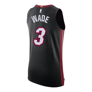 Dwyane Wade Nike Icon Black Authentic Jersey  Black